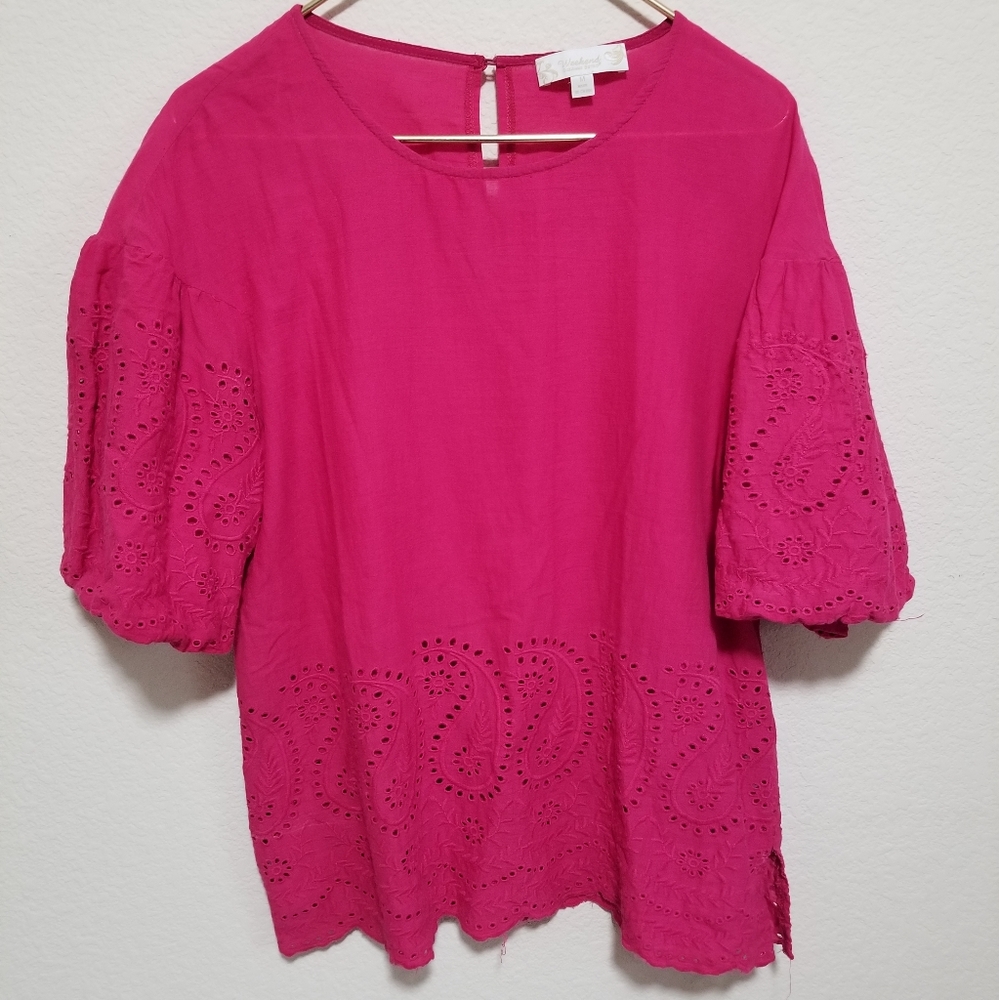 Suzanne Betro Weekend-Fuscia Top